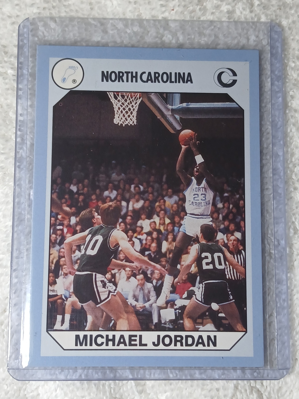 Michael Jordan 1990 North Carolina Tarheels Basketball Trading Card